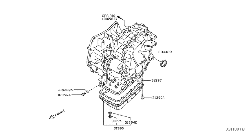 Torque converter,housing & case