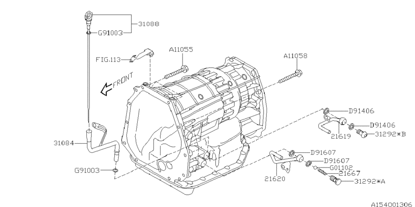 At, transmission case