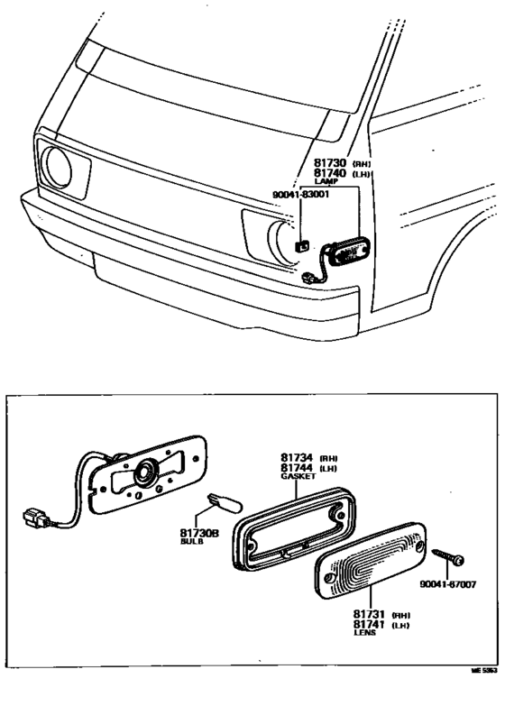 Side Turn Signal Lamp & Outer Mirror Lamp