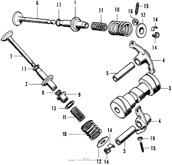 Camshaft + valve