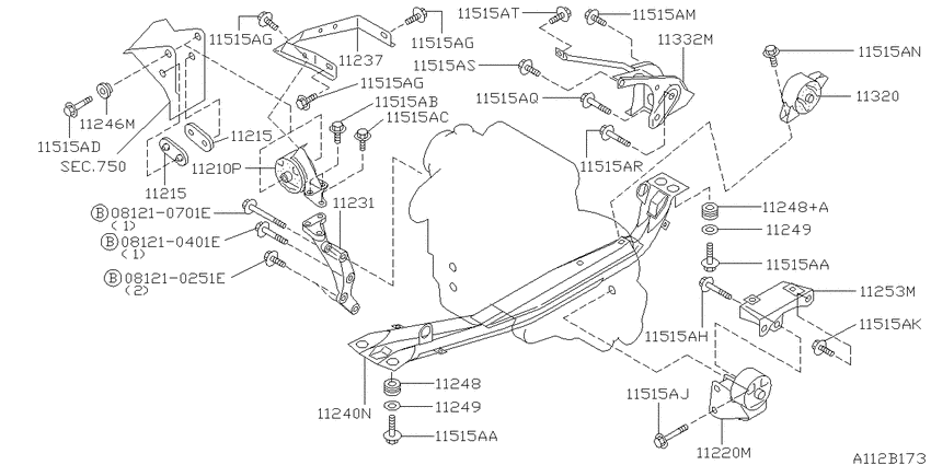 Engine & transmission   mounting