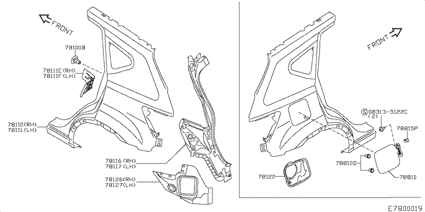 Rear fender & fitting