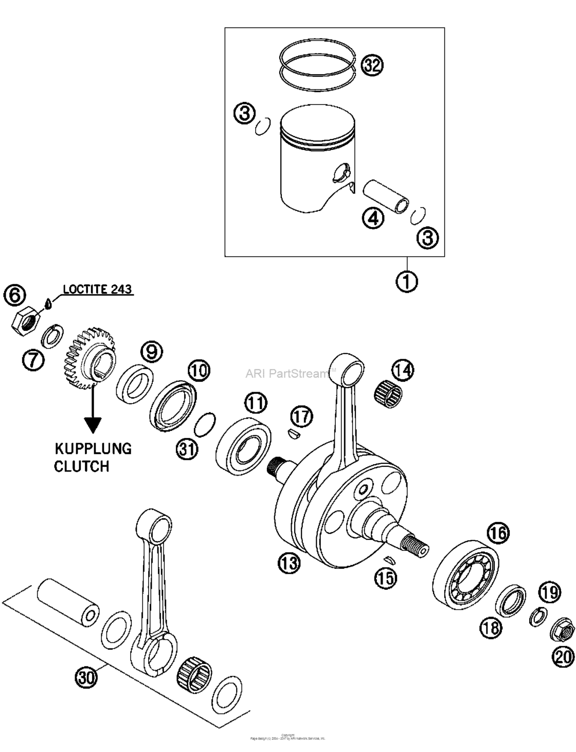 Crankshaft, Piston