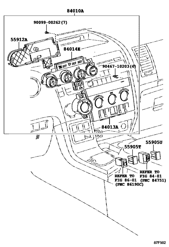 Heating & Air Conditioning Control & Air Duct for 2007 2017 Toyota SEQUOIA USK65 U.S.A