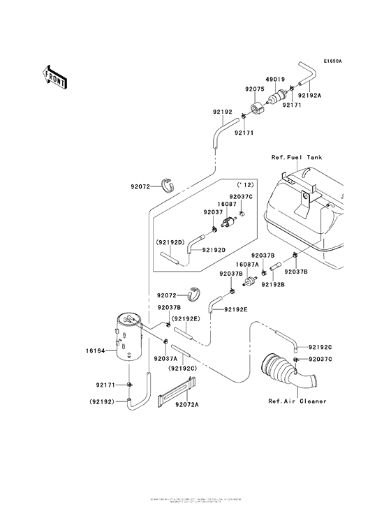 Fuel Evaporative System (Bcf-Bff)