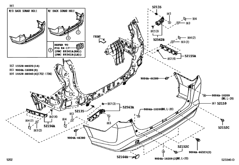 Rear Bumper & Bumper Stay