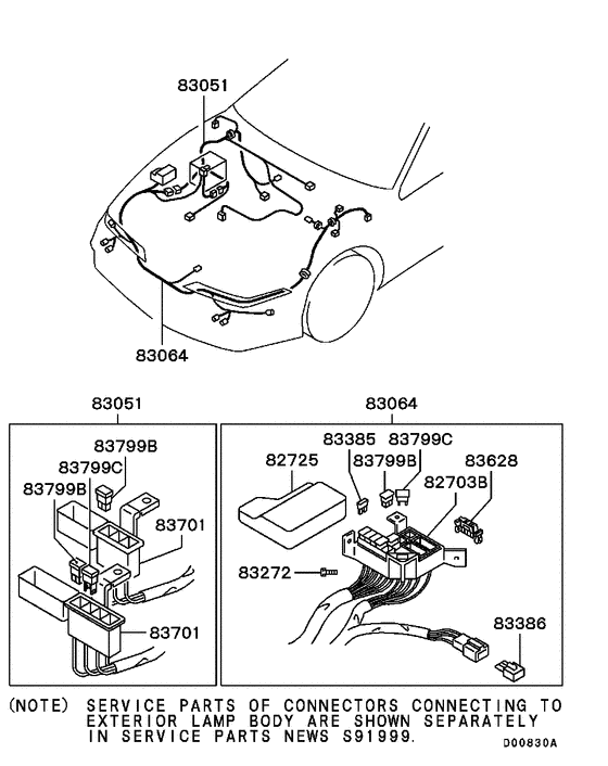 Wiring & attaching parts