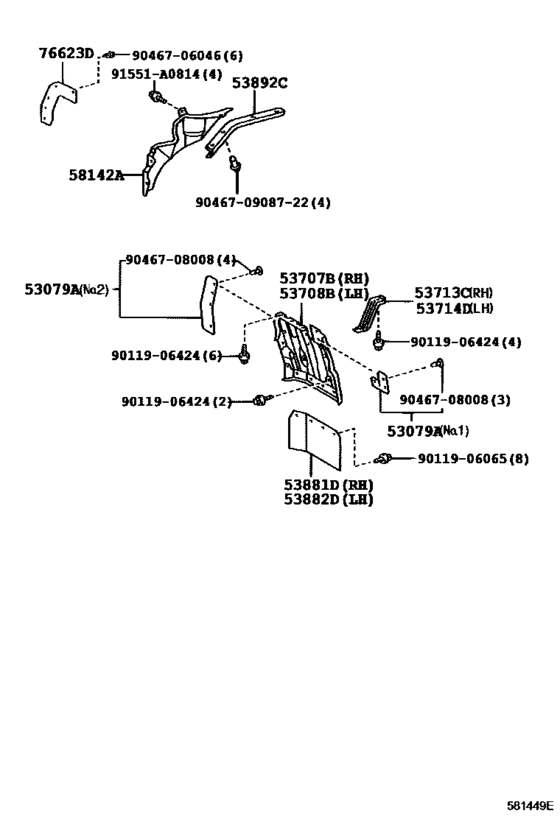 Front Floor Panel & Front Floor Member