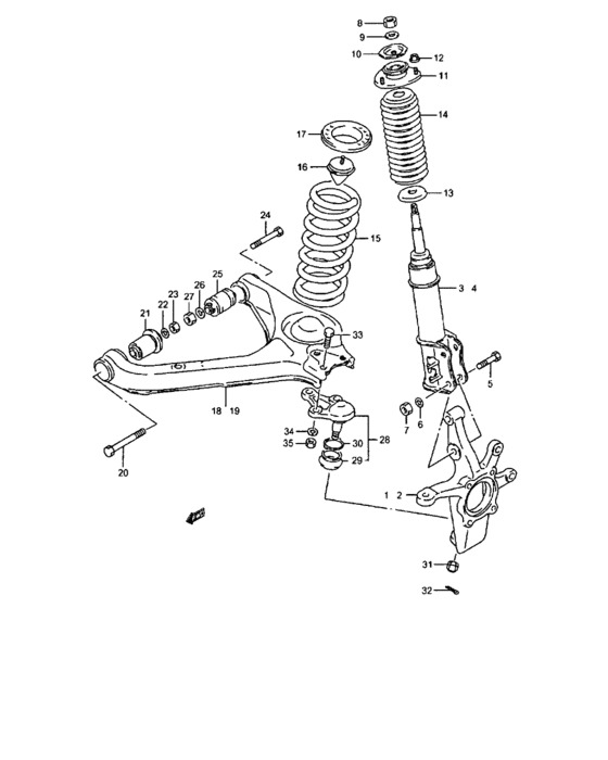 Front suspension