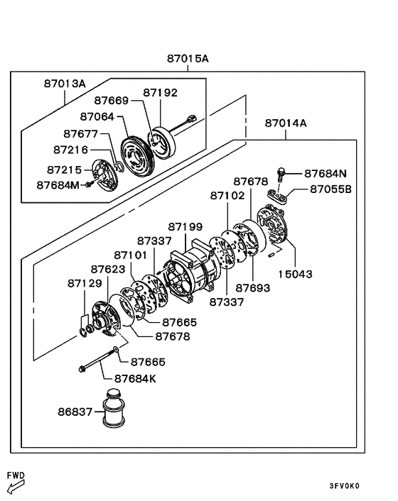 A/c condenser, piping