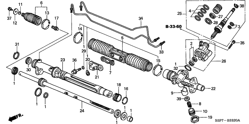 P.s. gear box components