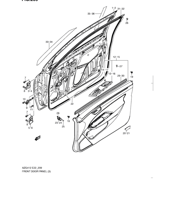 Front door panel
