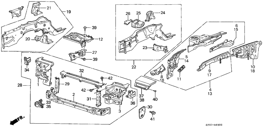 Body structure components