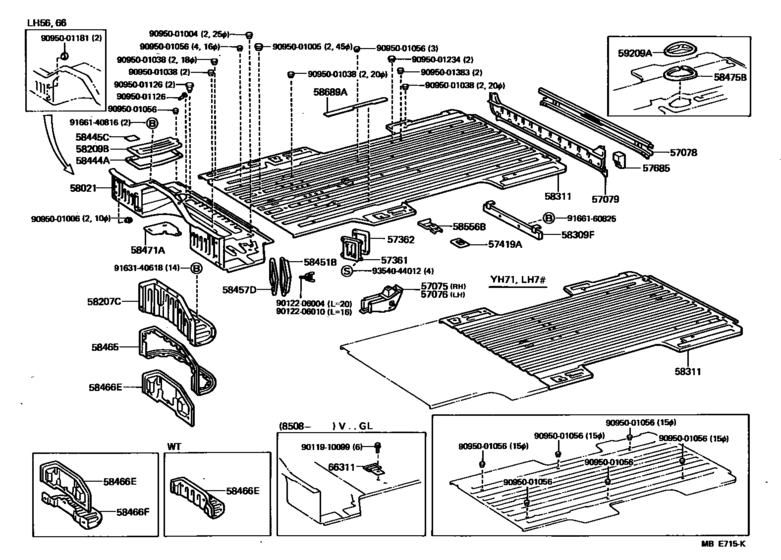 Rear Floor Panel & Rear Floor Member