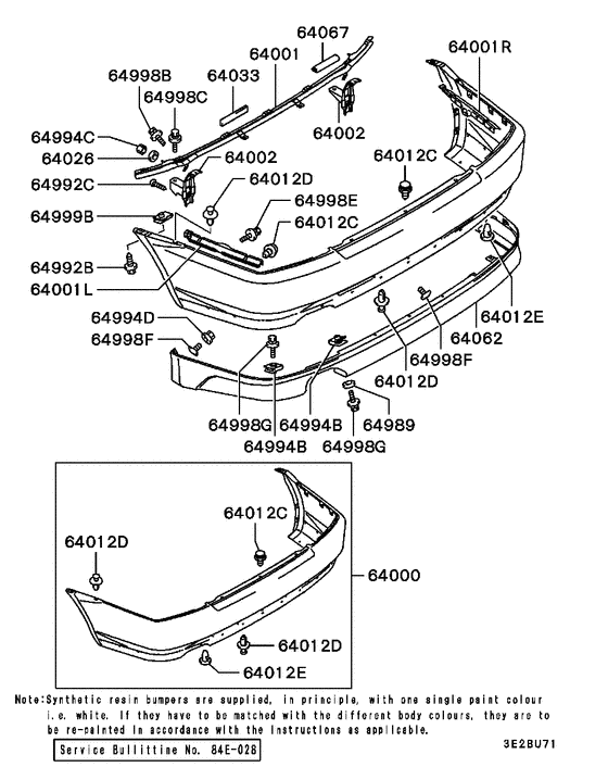 Rear bumper & support