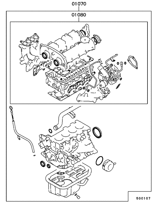 Engine overhaul gasket kit