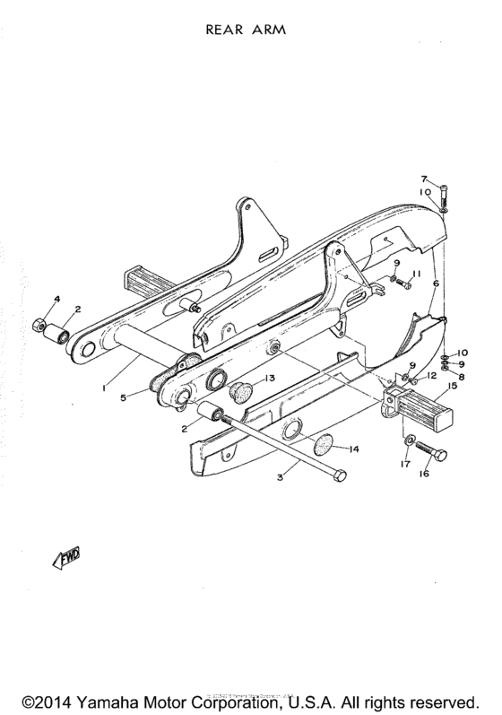 Rear arm - chain case