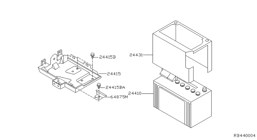 Battery & battery mounting