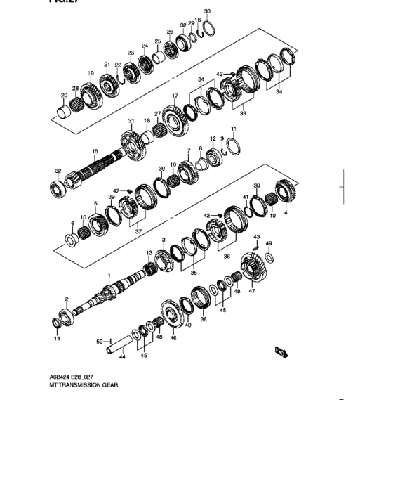 Mt transmission gear