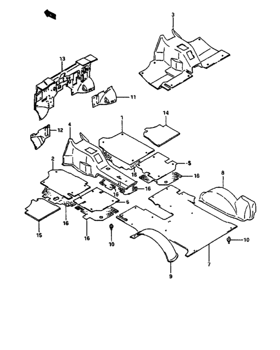 Floor mat and carpet