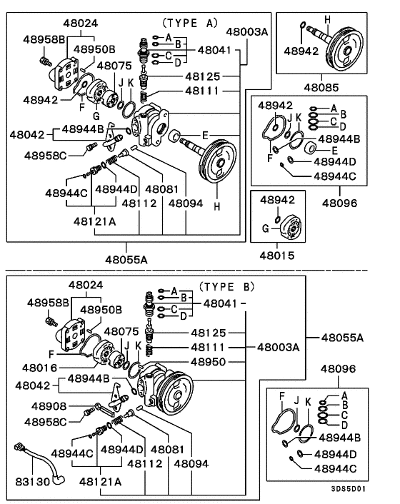 Power steering oil pump