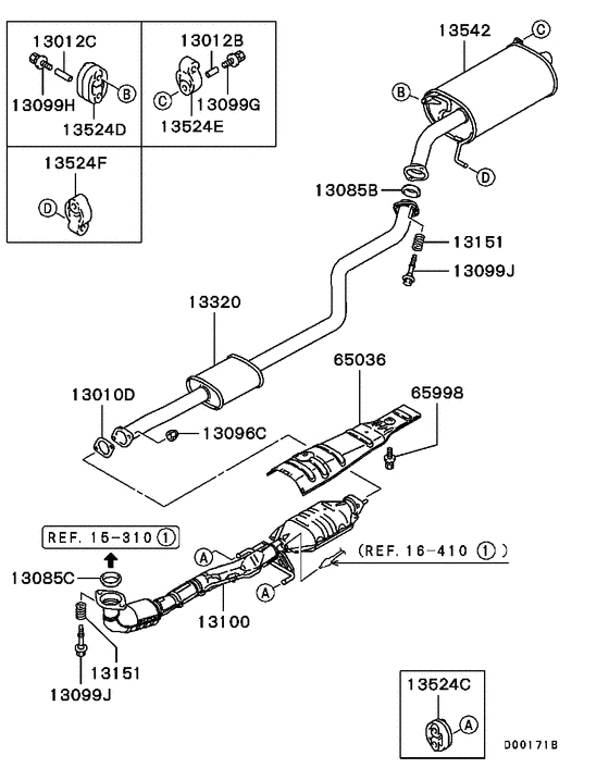 Exhaust pipe & muffler