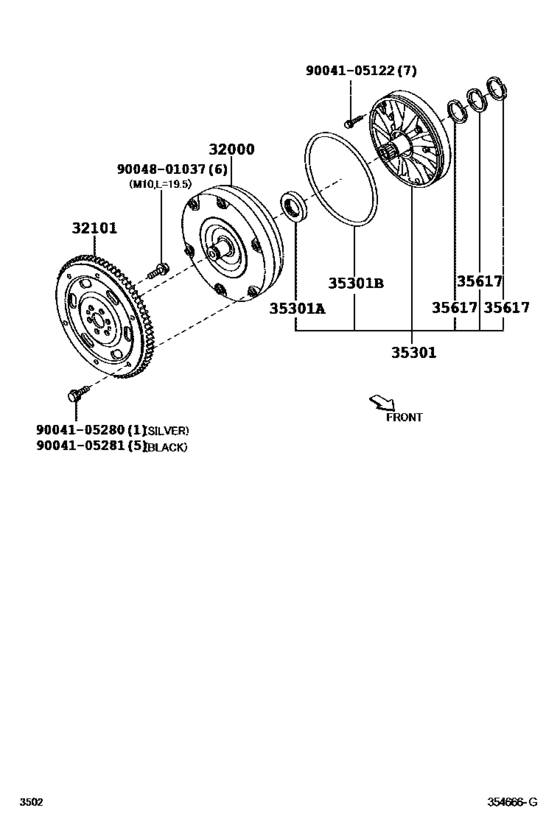 Torque Converter, Front Oil Pump & Chain (Atm)