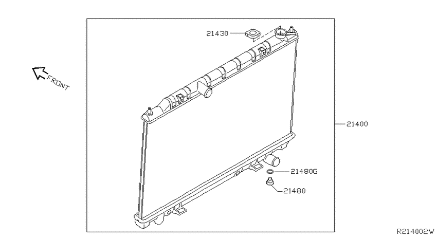 Radiator, shroud & fitting