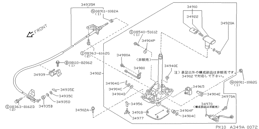 Auto transmission control device