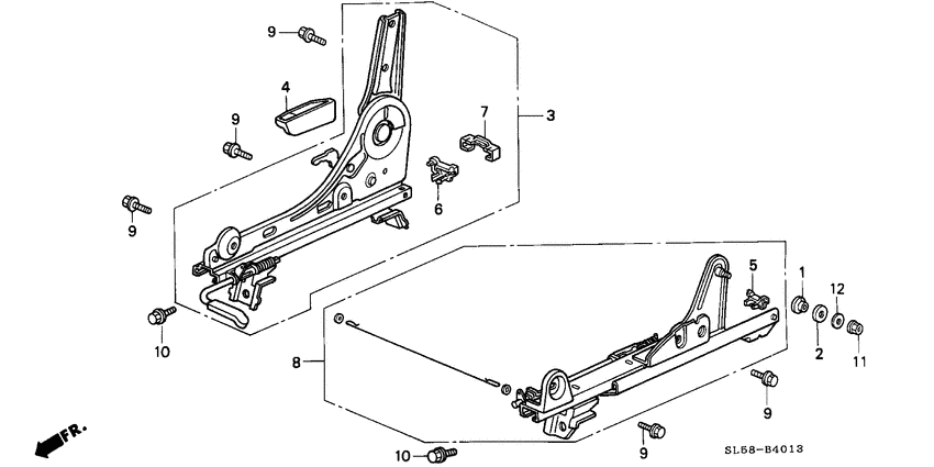 Front seat components