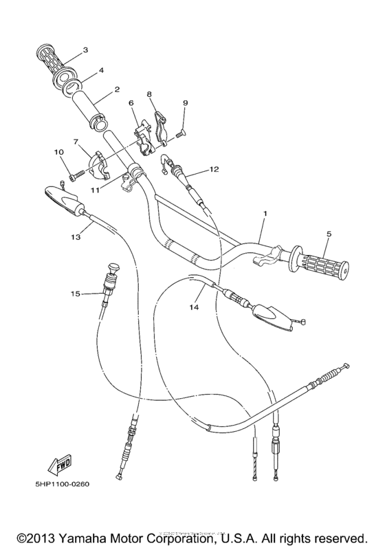Steering handle & cable