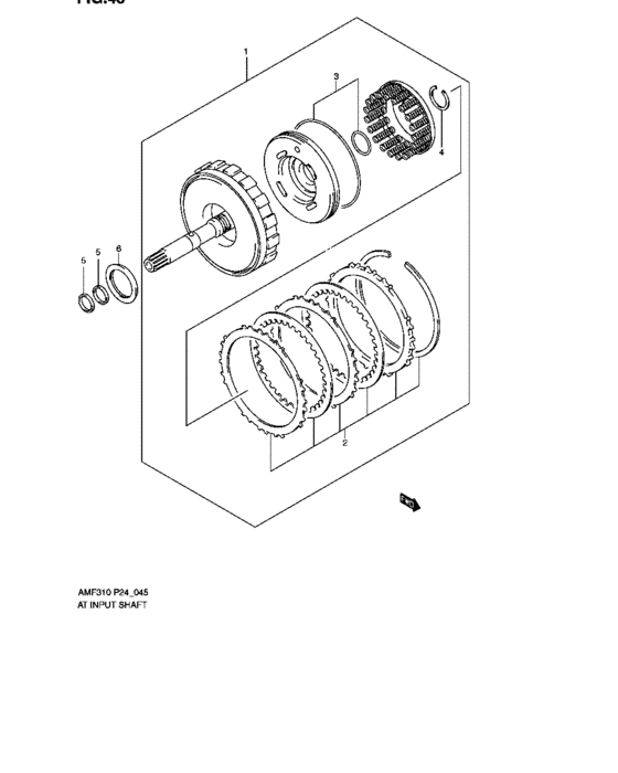 At input shaft