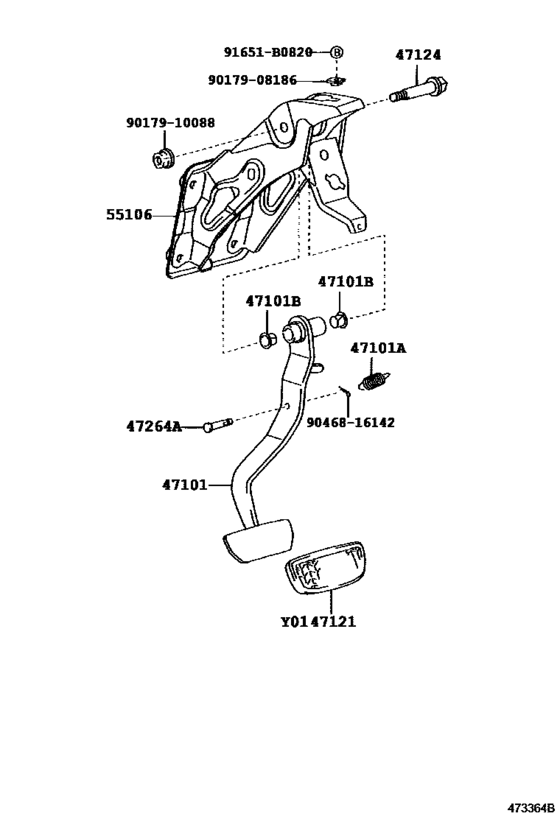 Brake Pedal & Bracket