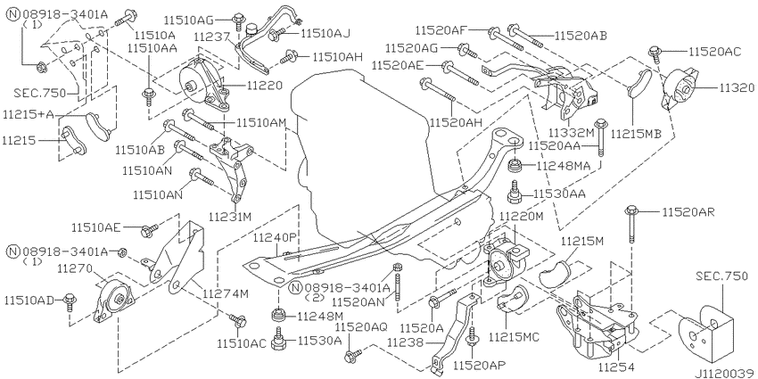 Engine & transmission   mounting