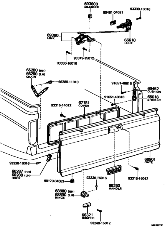 Tail Gate Panel & Lock
