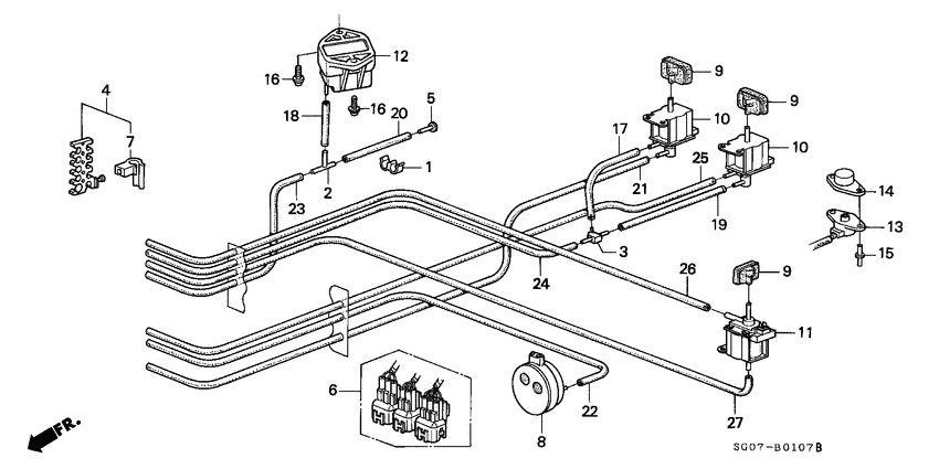 Control box tubing