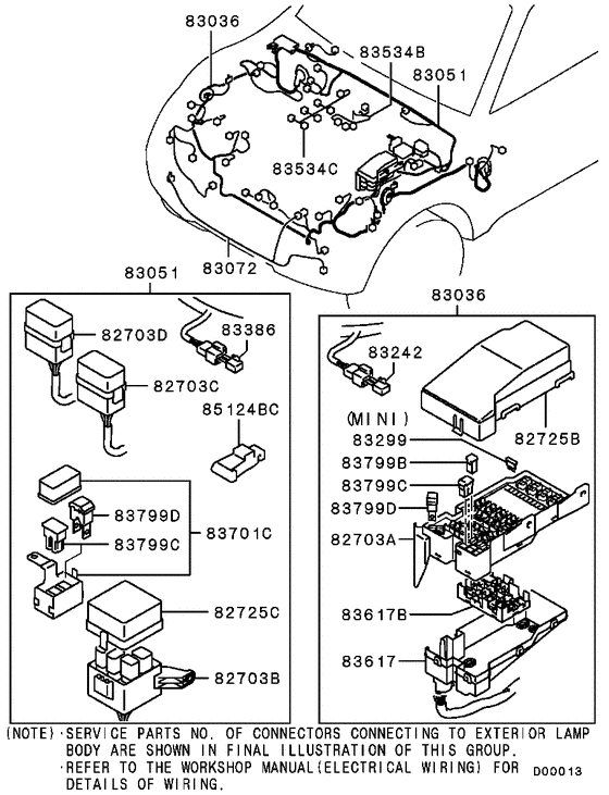 Wiring & attaching parts