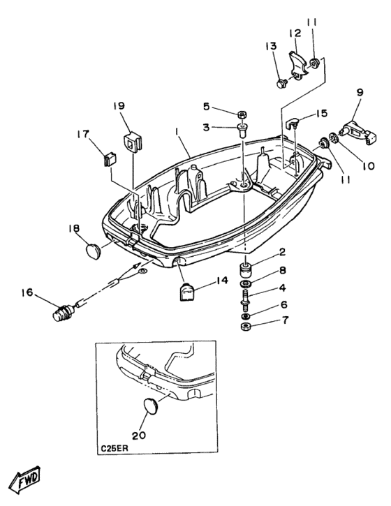 Bottom cowling