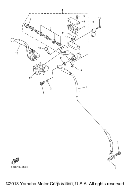 Front master cylinder