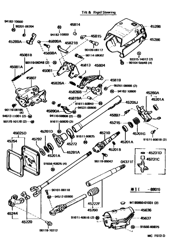 Steering Column & Shaft