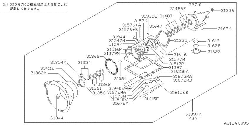 Gasket & seal kit (automatic)