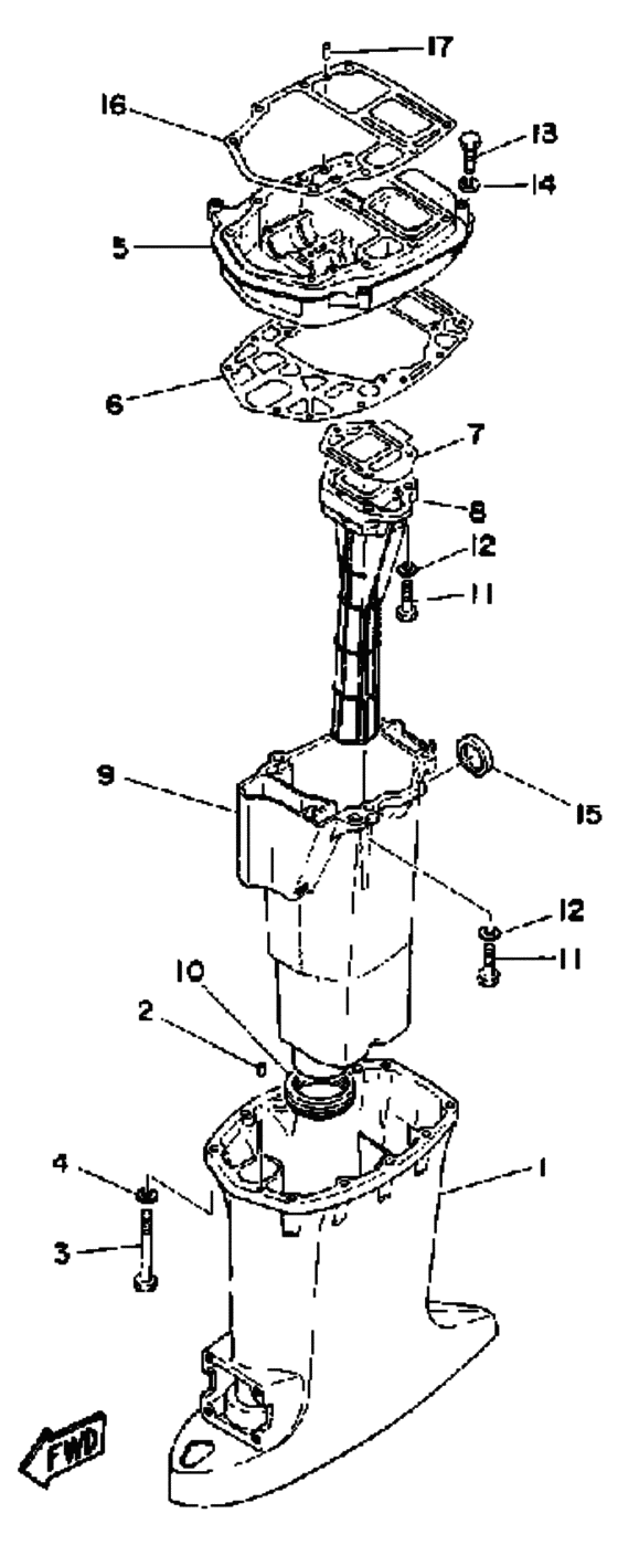 Upper casing