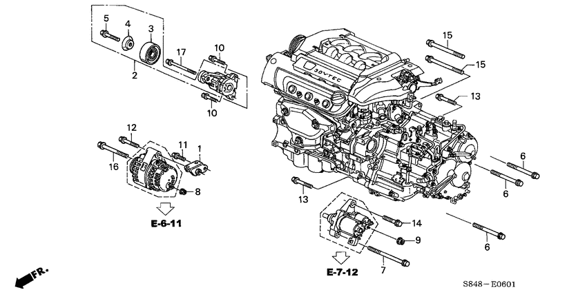 Alternator stay