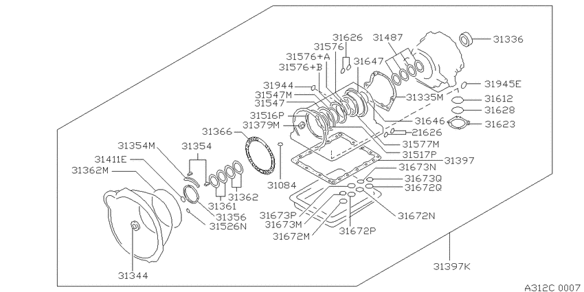 Gasket & seal kit (automatic)
