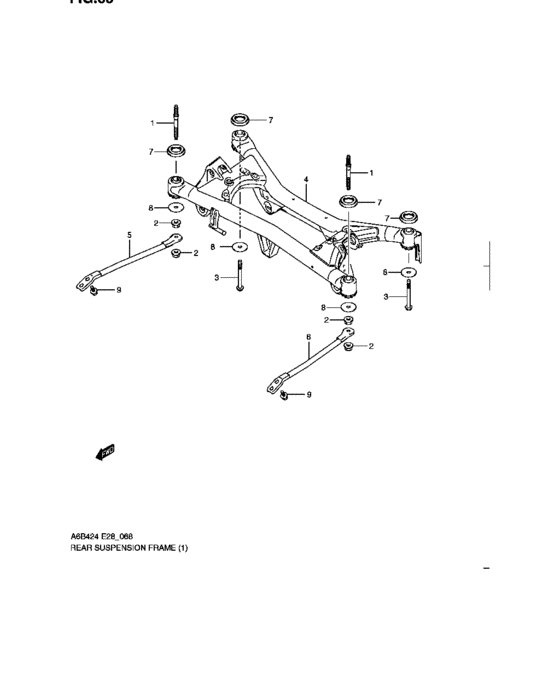 Rear suspension frame