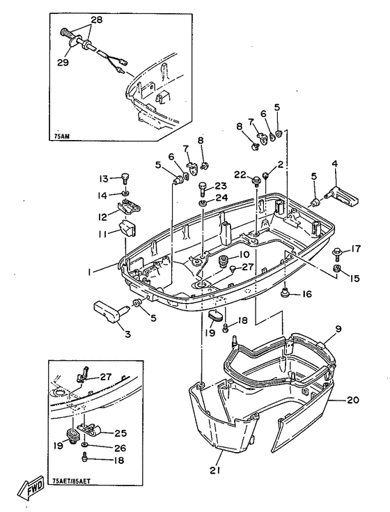 Bottom cowling