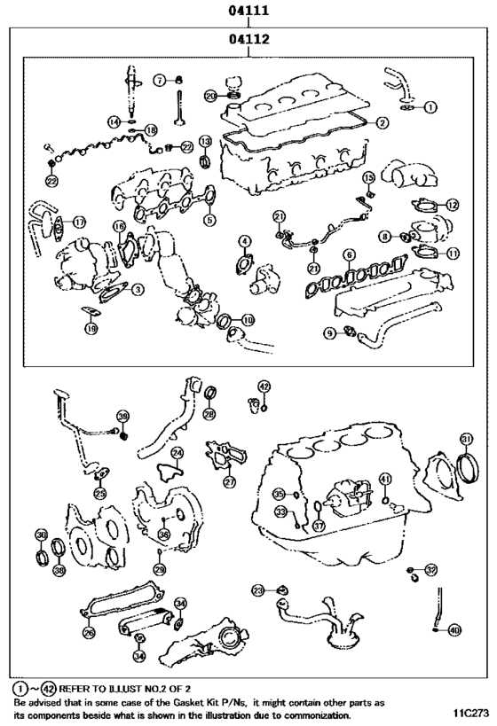 Engine Overhaul Gasket Kit