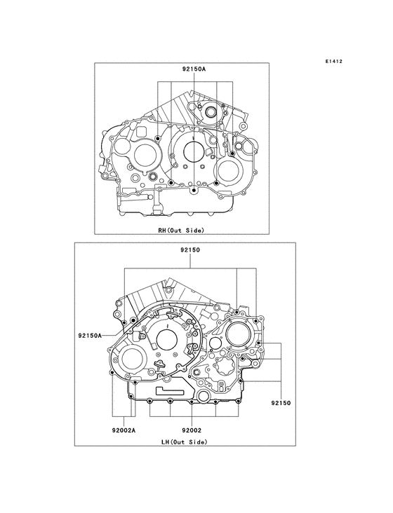 Crankcase bolt pattern