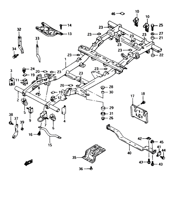 B chassis frame