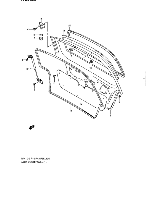 Back door panel
